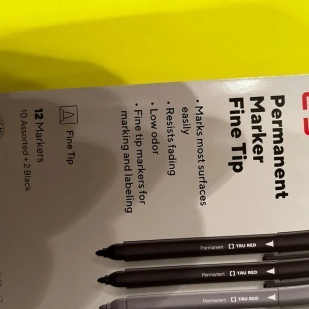 Tru Red / Staples permanent markers